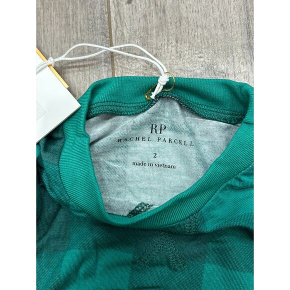 NWT Rachel Parcell Kids Dark Green Buffalo Plaid Long Sleeve Pajamas Set Size 2 - Picture 4 of 7